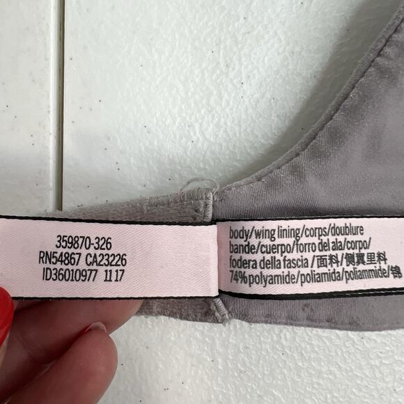 Victoria’s Secret Size 34B Bra Lined Demi T-Shirt Coverage Underwire Push Up - Picture 12 of 16